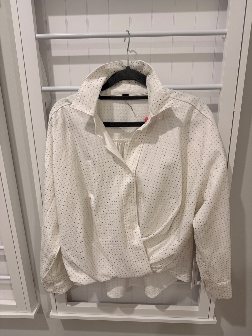 YFB Crystal Sequin Traveler Button-Up Blouse Sz XS NWT